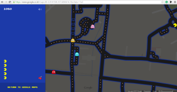 pacman di google map