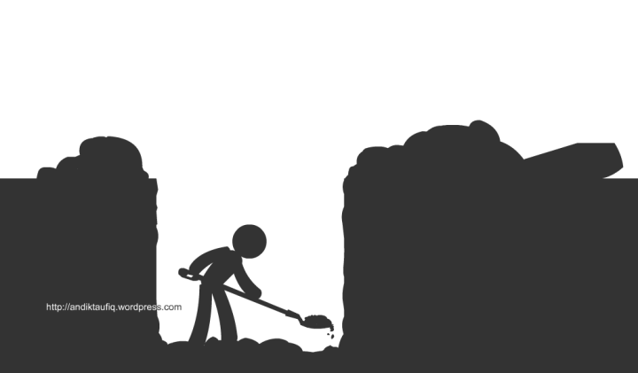 menggali kubur sendiri